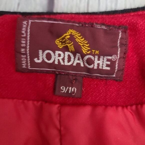 Vintage 90s Jordache Red Wool Jacket Blazer - Picture 13 of 15